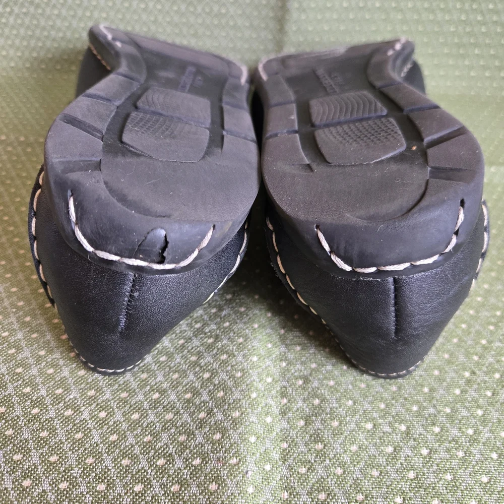 Liz Claiborne Nolia Black Leather Loafers, 7M